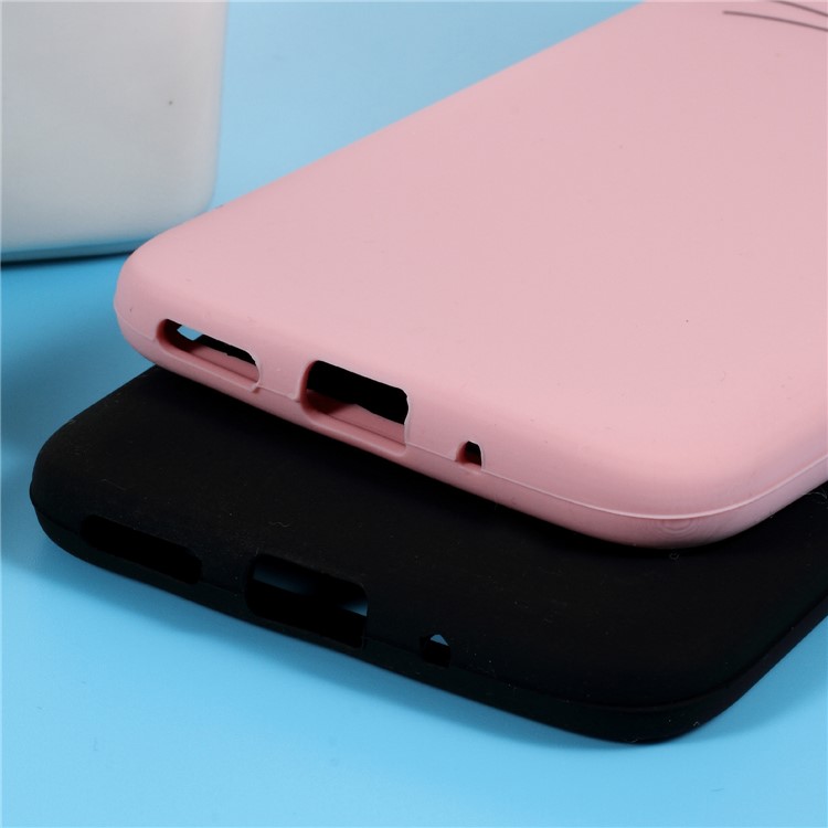 3D Mustache Cat Silicone Shell Case for Motorola Moto G5S Plus - Pink-3