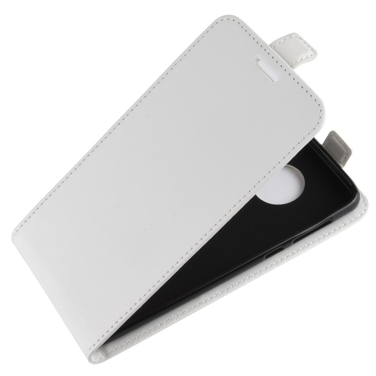 Crazy Horse Vertical Flip Card Slot Leather Case for Motorola Moto G6 - White-7