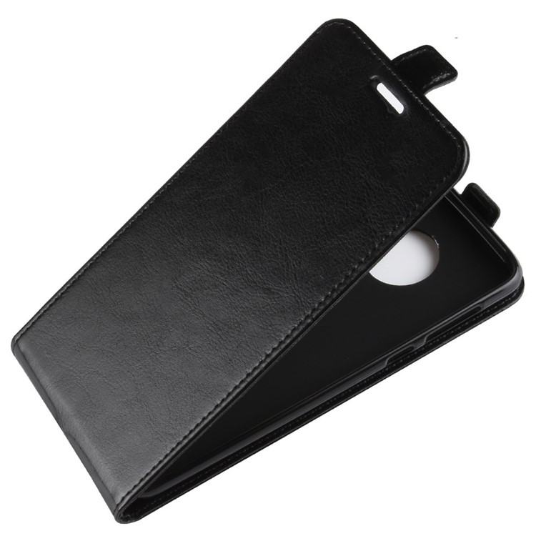 Crazy Horse Vertical Flip Card Holder Leather Case for Motorola Moto G6 Plus - Black-7