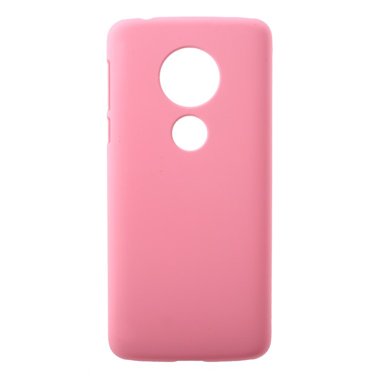 Rubberized PC Protection Mobile Phone Shell for Motorola Moto E5 Plus - Pink-1