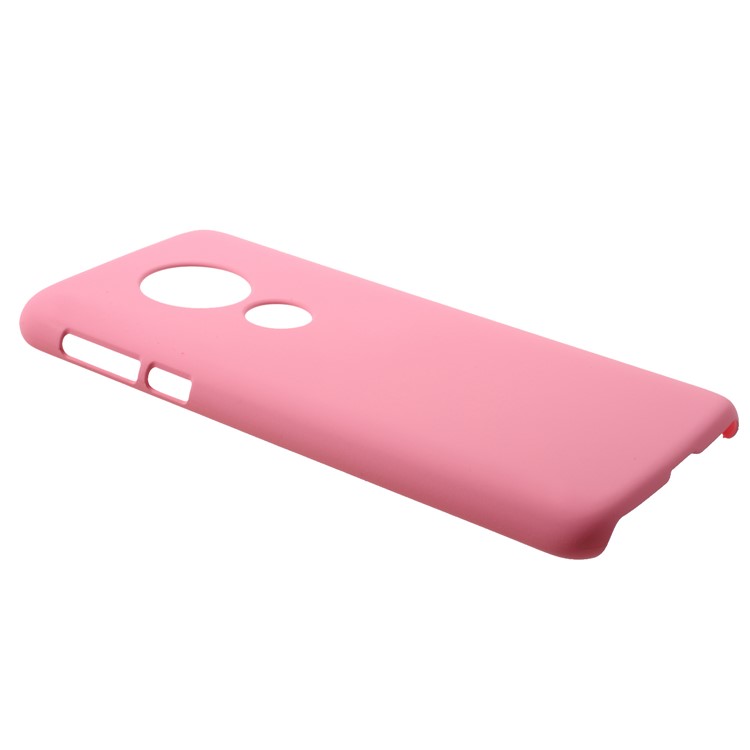 Rubberized PC Protection Mobile Phone Shell for Motorola Moto E5 Plus - Pink-2