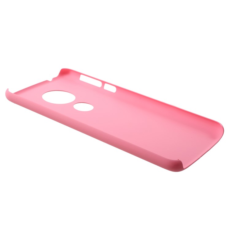 Rubberized PC Protection Mobile Phone Shell for Motorola Moto E5 Plus - Pink-3