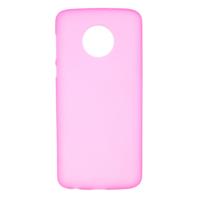Custodia Posteriore In TPU Opaco Bifacciale Per Moto G6 Plus - Rosa-1