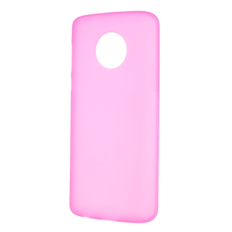 Custodia Posteriore In TPU Opaco Bifacciale Per Moto G6 Plus - Rosa-2