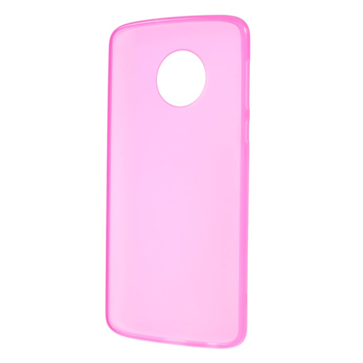 Custodia Posteriore In TPU Opaco Bifacciale Per Moto G6 Plus - Rosa-3