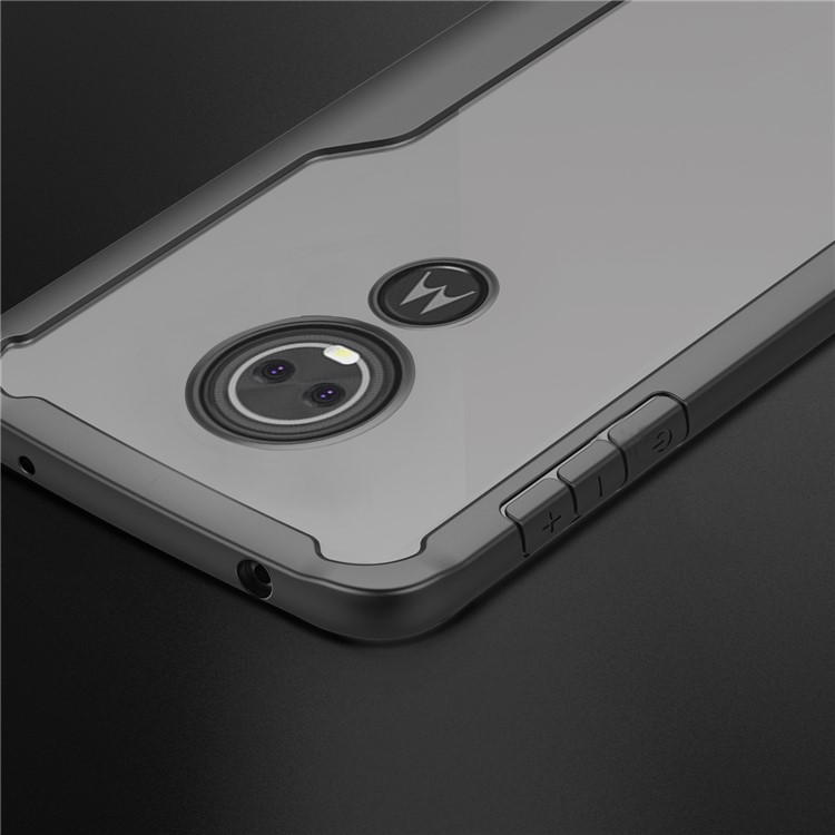Shock Absorption PC + TPU Hybrid Cell Phone Case for Motorola Moto E5 / Moto G6 Play - Black-4