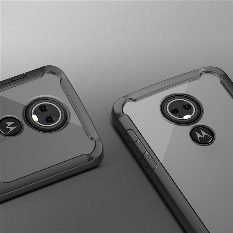 Shock Absorption PC + TPU Hybrid Cell Phone Case for Motorola Moto E5 / Moto G6 Play - Black-5