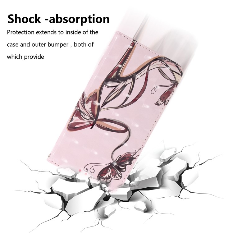 Pattern Printing Leather Wallet Stand Shell Case for Motorola Moto G6 Plus - High Heel Sandal-6