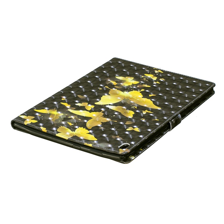 Pattern Printing Wallet Stand Leather Smart Case for Lenovo Tab 4 10 - Gold Butterflies-5