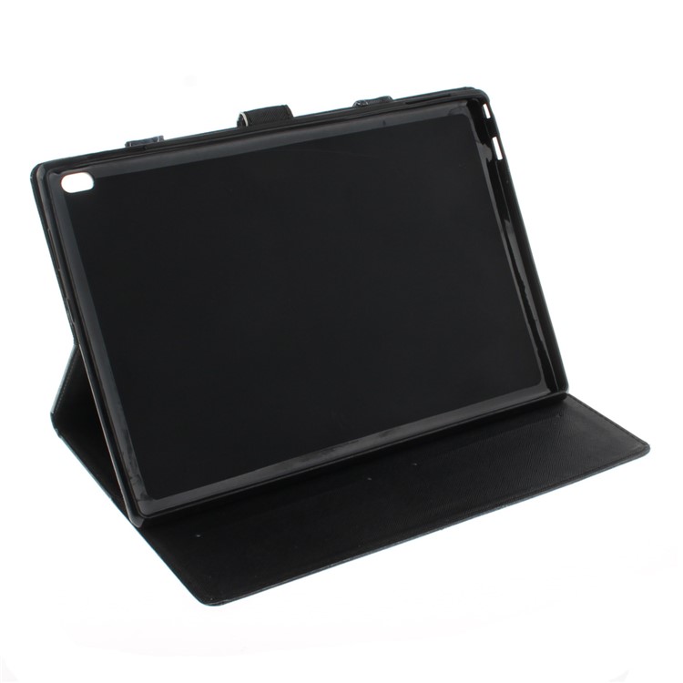 Printing Pattern Stand Leather Wallet Magnetic Protection Cover with Handle for Lenovo Tab 4 10 - Eye-7