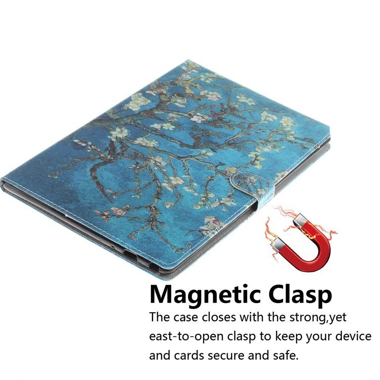Pattern Printing Wallet Stand Leather Tablet Case for Lenovo Tab 4 10 Plus - Almond Tree in Blossom-4