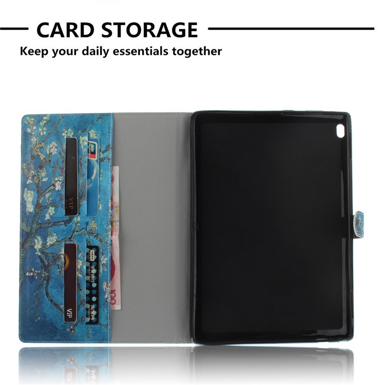 Pattern Printing Smart Leather Wallet Case for Lenovo Tab 4 10 - Wintersweet-8