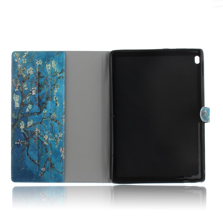 Pattern Printing Smart Leather Wallet Case for Lenovo Tab 4 10 - Wintersweet-9