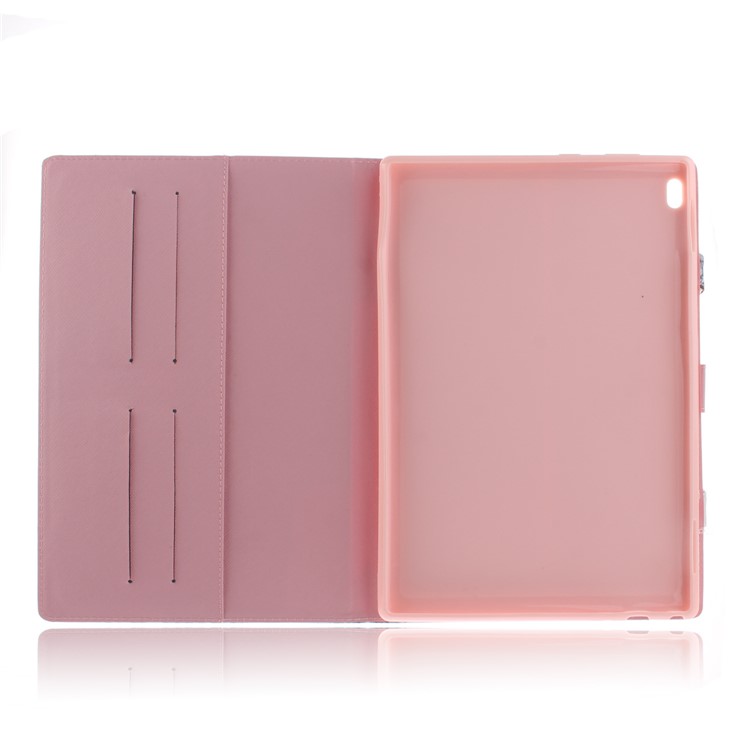 Printing Pattern Stand Leather Wallet Case with Handle for Lenovo Tab 4 10 Plus - Flower-10