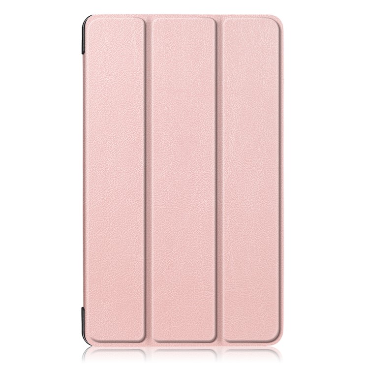 Tri-fold Stand PU Leather Protective Case for Lenovo Tab E8 TB-8304F - Pink-2