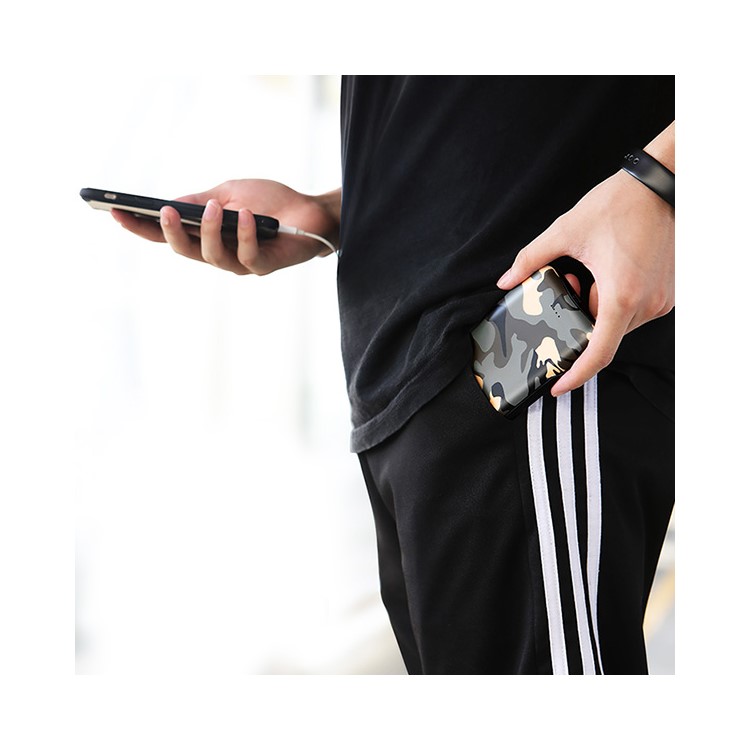 Carregador Sem Fio Magnético 5000mah Do Carregador Sem Fio Da Caixa Da ROCHA P53 Para O Iphone XS Max - Camuflar-5