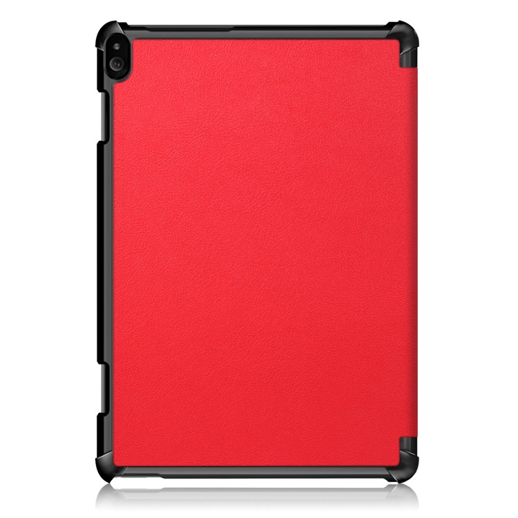 PU Leather Tri-fold Stand Smart Tablet Protection Case for Lenovo Tab P10 TB-X705F - Red-3