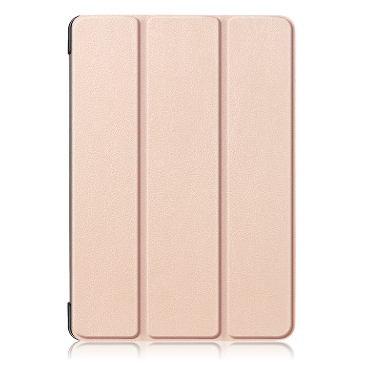 PU Leather Smart Shell with Tri-fold Stand for Lenovo Tab P10 TB-X705F - Gold-2