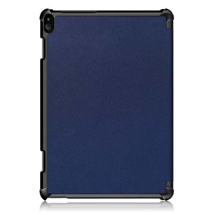 Tri-fold Stand PU Leather Smart Tablet Cover for Lenovo Tab P10 TB-X705F - Dark Blue-3