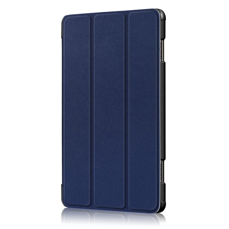 Tri-fold Stand PU Leather Smart Tablet Cover for Lenovo Tab P10 TB-X705F - Dark Blue-4