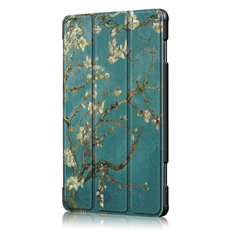 Pattern Printing Tri-fold Stand Smart Leather Flip Cover for Lenovo Tab P10 TB-X705F - Wintersweet-4