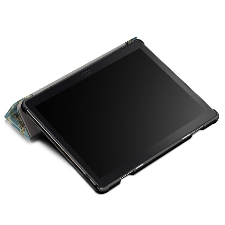 Pattern Printing Tri-fold Stand Smart Leather Flip Cover for Lenovo Tab P10 TB-X705F - Wintersweet-8