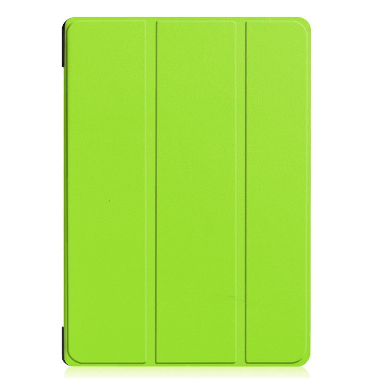 Leather Case with Tri-fold Stand for Lenovo Tab E10 - Green-2
