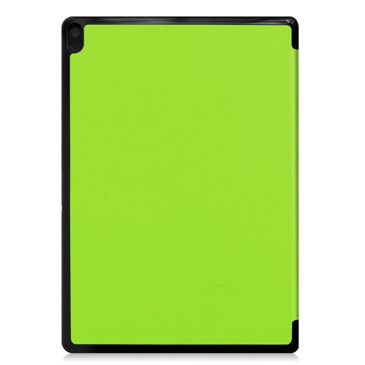 Leather Case with Tri-fold Stand for Lenovo Tab E10 - Green-3