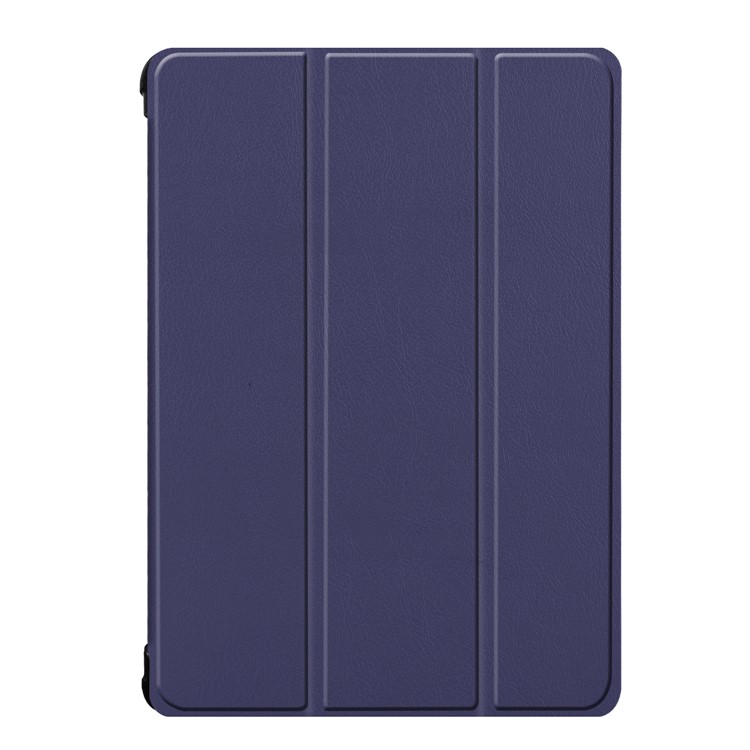 Tri-fold Leather Stand Case Shell for Lenovo Tab P10 10.1-inch - Dark Blue-2