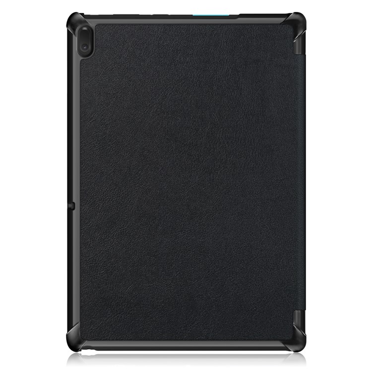 Tri-fold Stand Leather Shockproof Cover for Lenovo Tab E10 TB-X104F - Black-3