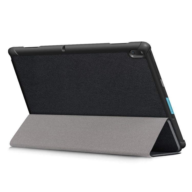 Tri-fold Stand Leather Shockproof Cover for Lenovo Tab E10 TB-X104F - Black-7