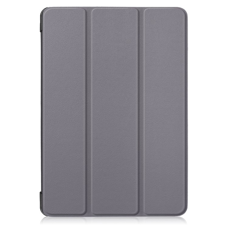 Tri-fold Stand Leather Shockproof Case for Lenovo Tab E10 TB-X104F - Grey-2