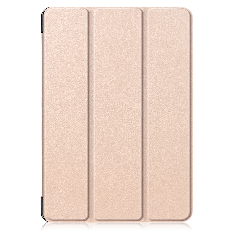Tri-fold Stand Leather Protective Case for Lenovo Tab E10 TB-X104F - Gold-2