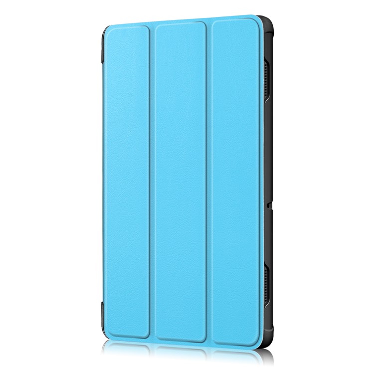 Tri-fold Stand Leather Tablet Cover for Lenovo Tab E10 TB-X104F - Baby Blue-4