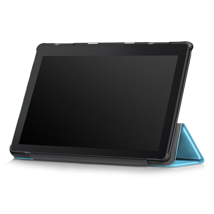 Tri-fold Stand Leather Tablet Cover for Lenovo Tab E10 TB-X104F - Baby Blue-5