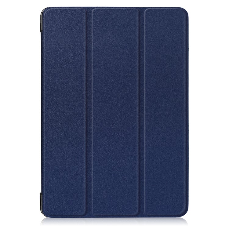 Tri-fold Stand Leather Flip Tablet Casing for Lenovo Tab E10 TB-X104F - Dark Blue-2
