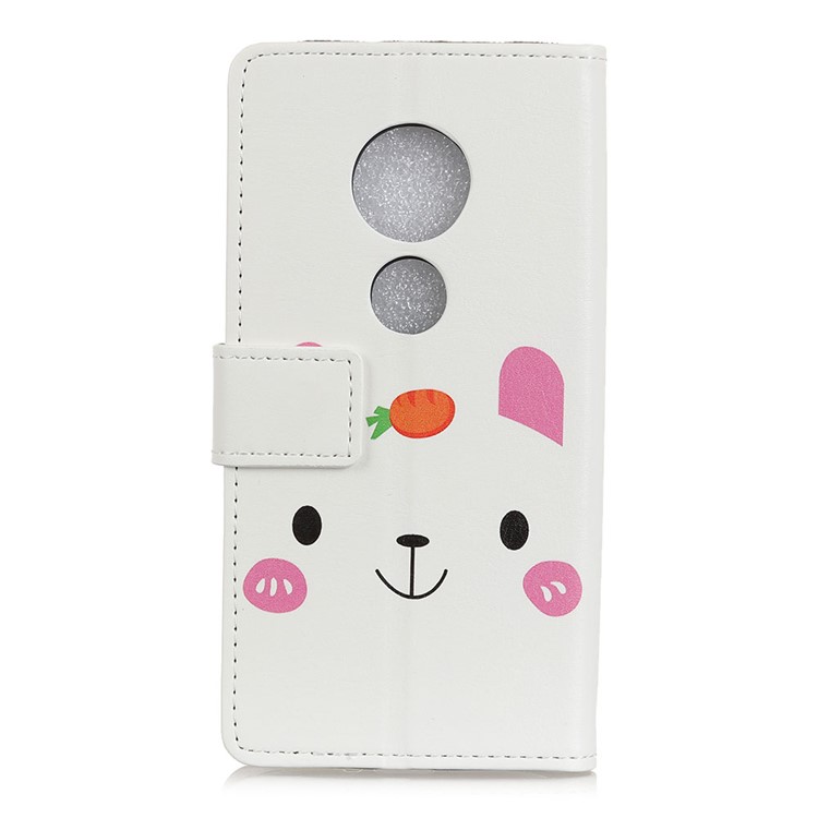 Pattern Printing Wallet Leather Cover for Motorola Moto G7 Play - Cute Animal-2