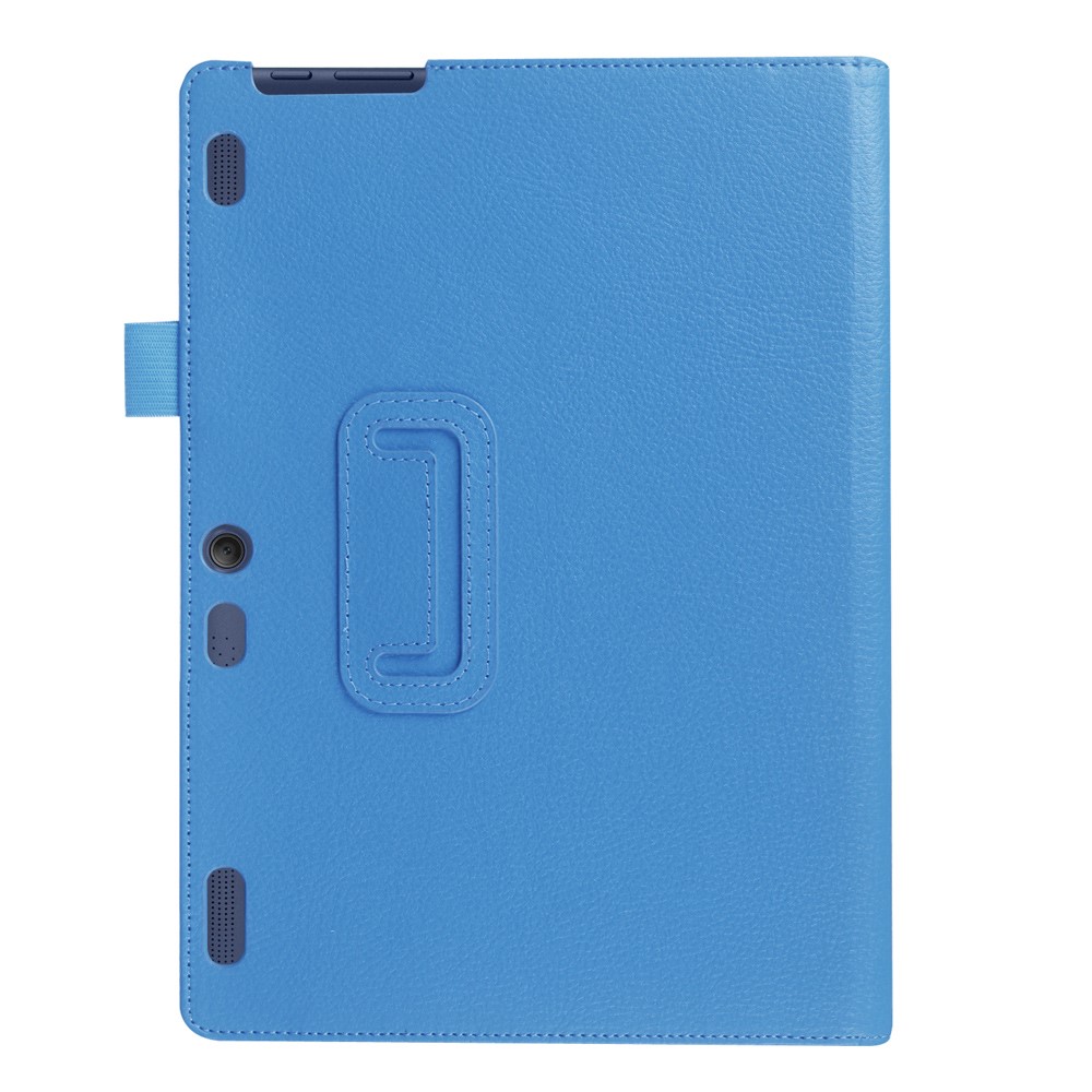 Litchi Leather Smart Flip Cover Case for Lenovo Tab 2 A10-30 X30F - Baby Blue-3