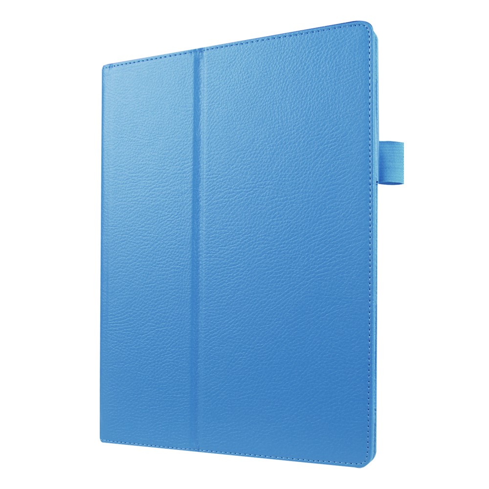 Litchi Leather Smart Flip Cover Case for Lenovo Tab 2 A10-30 X30F - Baby Blue-4