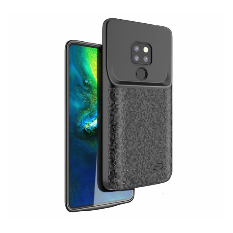4700mAh Backup Battery Charger Fingerprint Case for Huawei Mate 20 - Black-1