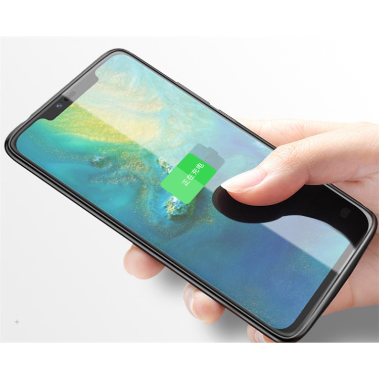 4700mAh Backup Battery Charger Fingerprint Case for Huawei Mate 20 - Black-4