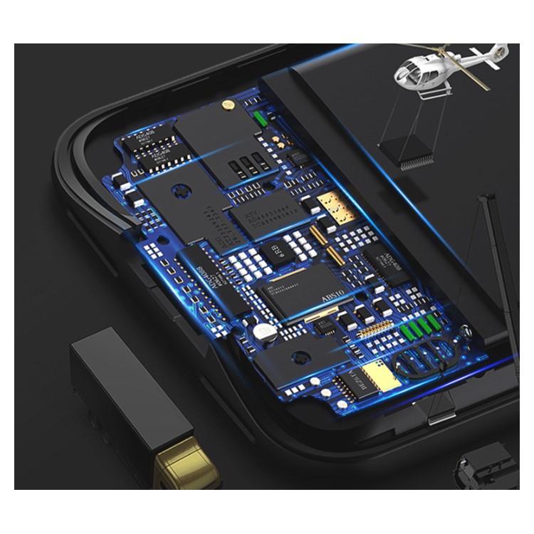 4700mAh Backup Battery Charger Fingerprint Case for Huawei Mate 20 - Black-5