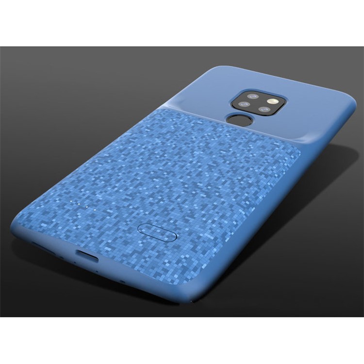 4700mAh Backup Battery Charger Fingerprint Cover for Huawei Mate 20 - Blue-1