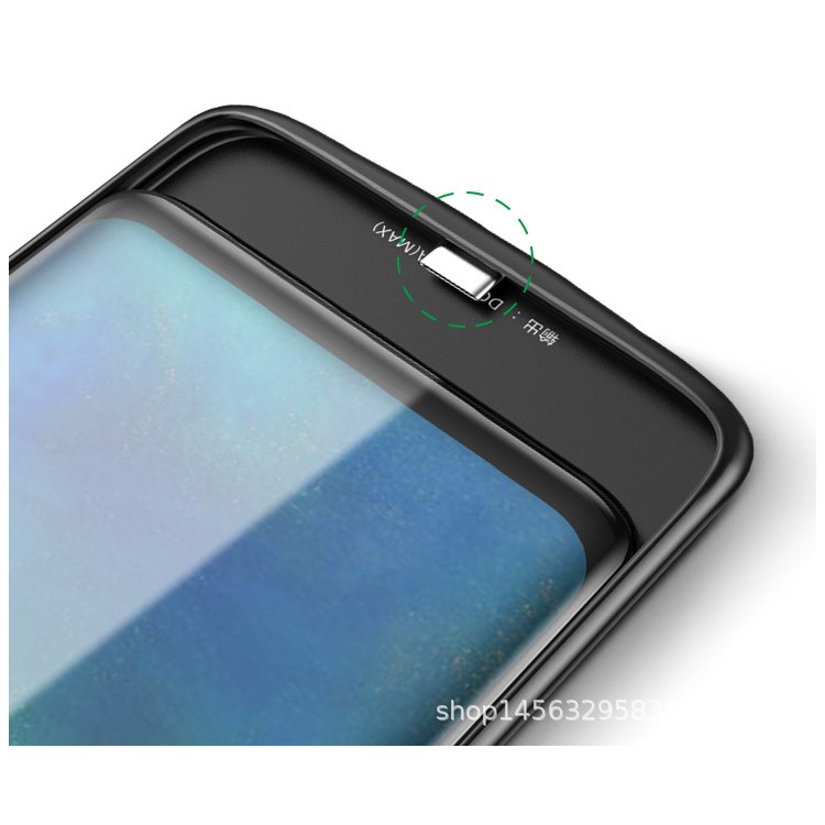 5000mAh Backup Battery Charger Fingerprint Case for Huawei Mate 20 Pro - Black-9