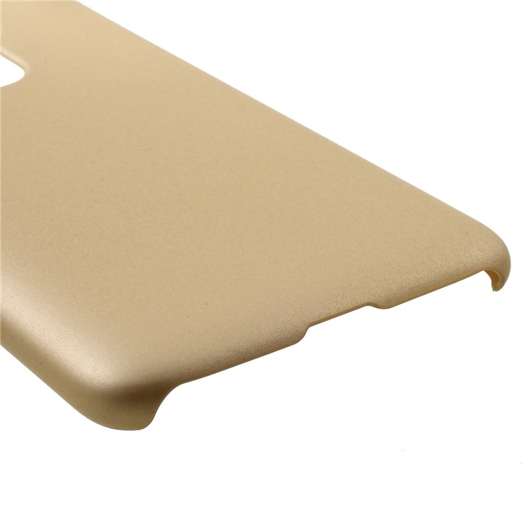 Rubberized Hard Plastic Back Mobile Phone Case for Motorola Moto G7 Power - Gold-5