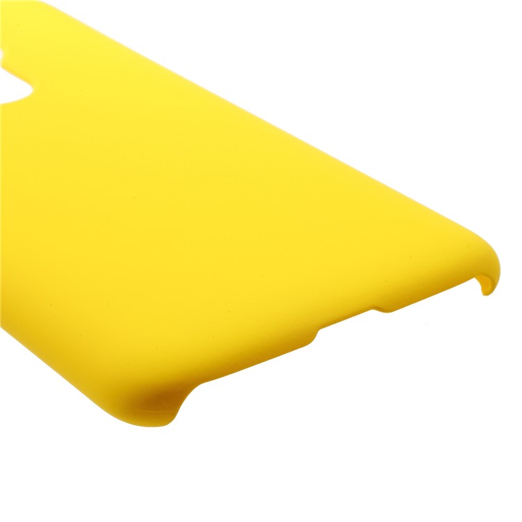 Rubberized Hard Plastic Back Cell Phone Case for Motorola Moto G7 Power - Yellow-5
