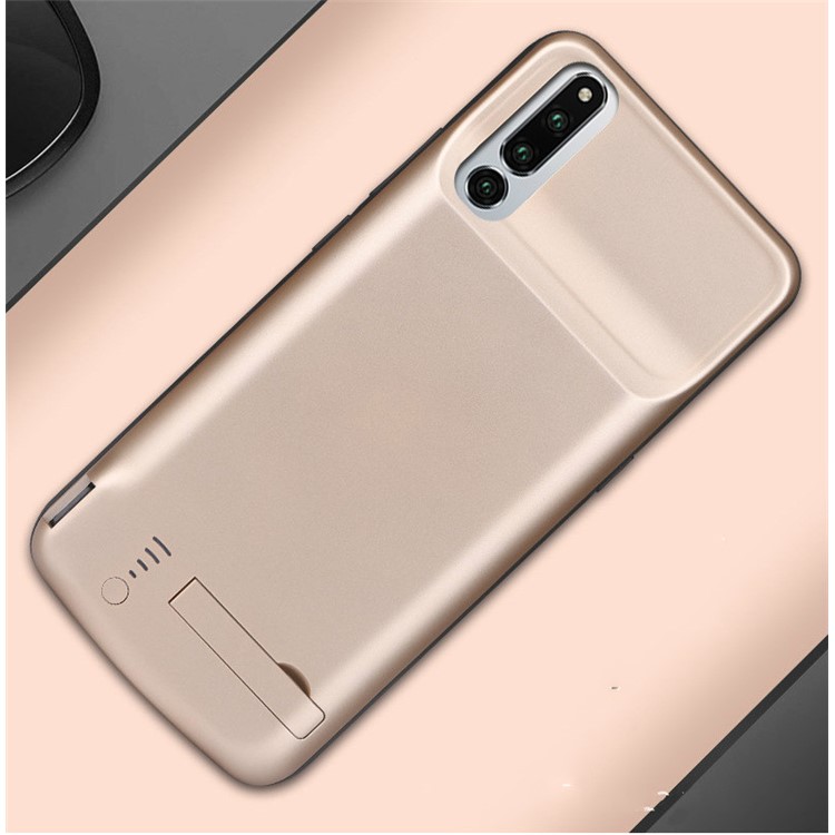 Ultra-thin 6000mAh Battery Charger Case with Kickstand for Huawei Honor Magic 2 - Gold-2