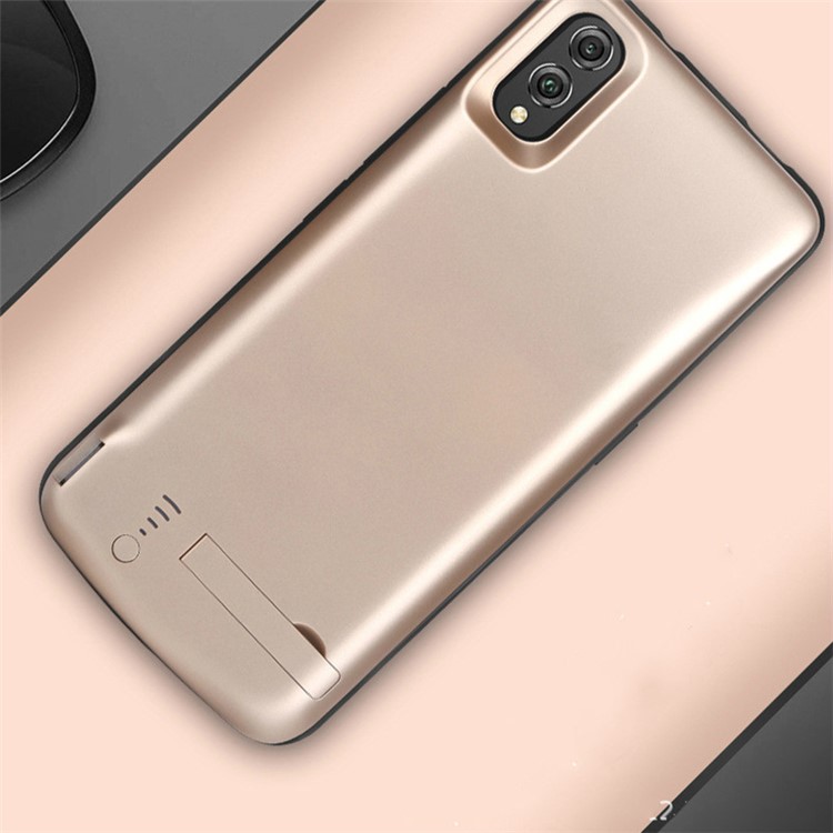 6000mAh Battery Power Bank Case with Kickstand for Huawei Honor 8X / Honor View 10 Lite - Gold-2