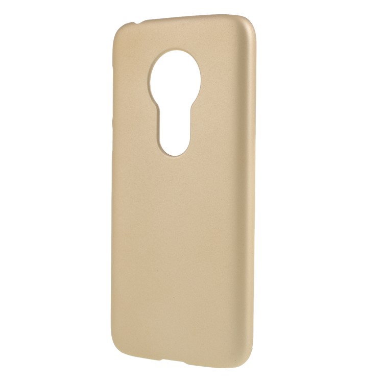 Rubberized Hard Plastic Mobile Shell for Motorola Moto G7 Play - Gold-2
