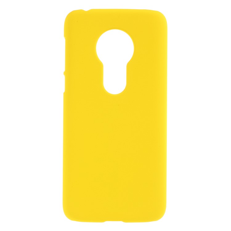 Rubberized Hard Plastic Case Accessory for Motorola Moto G7 Play - Yellow-1